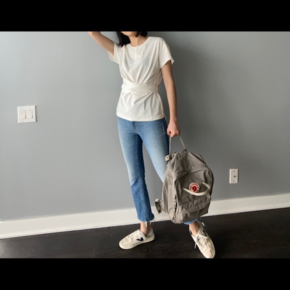 Rag & Bone Tie up front white tee - Picture 2 of 8